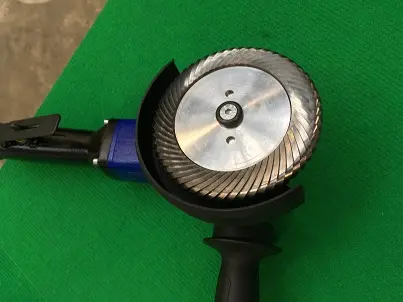 Maija Frastechnik Milling disk on a Deprag High powered grinder
