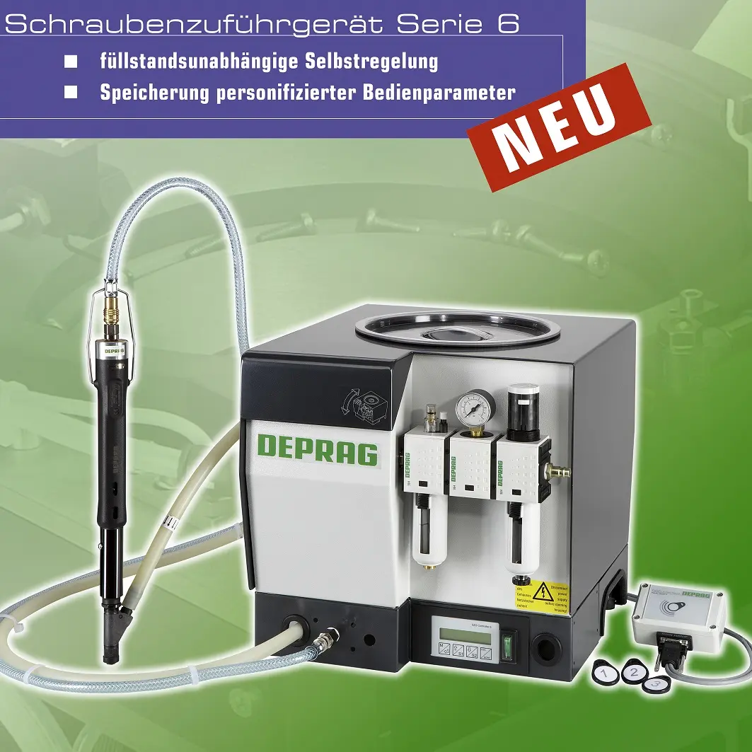 Deprag Screw Feeders, Auto Feed Screwdriver and Vibratory Feeders