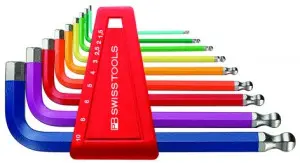 High quality, Swiss made, colour coded Allen Keys