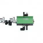 Removes particles for the feed tube