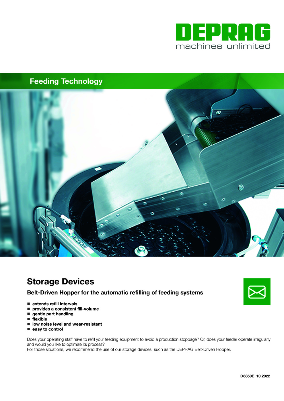 Belt Driven Bulk Hopper Catalogue