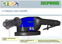 3. 230mm, 4.5kW High Powered Turbine Angle Grinder thumbnail