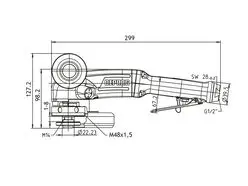1. 125mm, 2.6kW High Powered Turbine Angle Grinder thumbnail